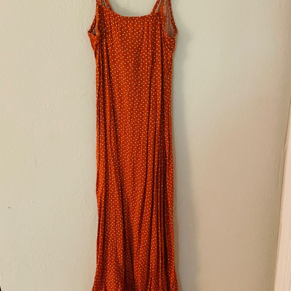 Francesca's Collections Orange Tie Front Dress - Picture 5 of 5